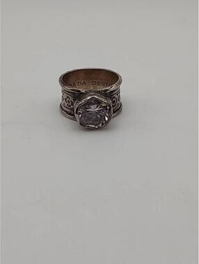 Silpada Queen For A Day Sterling CZ Ring R2208 Israel Sz 10